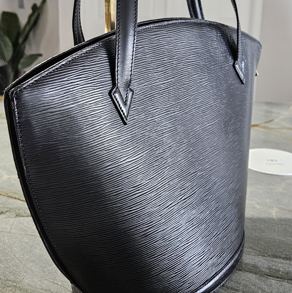 Louis Vuitton Black Epi Leather Saint Jacques GM Tote Shoulder Bag Vintage 1993 - Picture 4 of 16